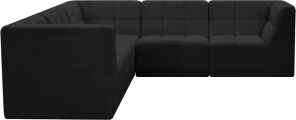 Relax 98" Velvet Upholstered 5pc. Modular Sectional