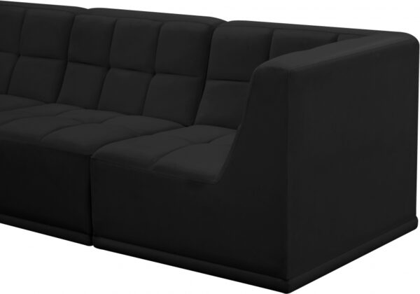Relax 98" Velvet Upholstered 5pc. Modular Sectional