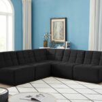 Relax 94" Velvet Upholstered 5pc. Modular Sectional