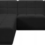 Relax 94" Velvet Upholstered 5pc. Modular Sectional