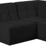 Relax 94" Velvet Upholstered 5pc. Modular Sectional