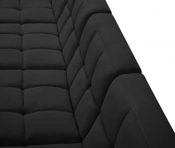 Relax 128" Velvet Upholstered 6pc. Modular Sectional
