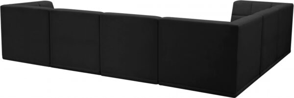 Relax 128" Velvet Upholstered 6pc. Modular Sectional
