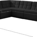 Relax 128" Velvet Upholstered 6pc. Modular Sectional