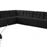 Relax 128" Velvet Upholstered 6pc. Modular Sectional