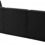 Relax 128" Velvet Upholstered 6pc. Modular Sectional