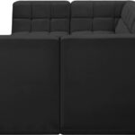 Relax 128" Velvet Upholstered 6pc. Modular Sectional