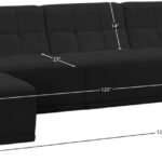 Relax 128" Velvet Upholstered 6pc. Modular Sectional