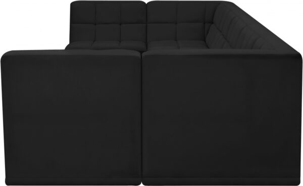 Relax 158" Velvet Upholstered 7pc. Modular Sectional