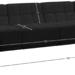 Relax 158" Velvet Upholstered 7pc. Modular Sectional