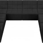 Relax 128" Velvet Upholstered 8pc. Modular Sectional