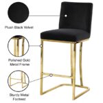 Heidi Velvet Upholstered Counter Stool