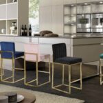Giselle Velvet Upholstered Counter Stool