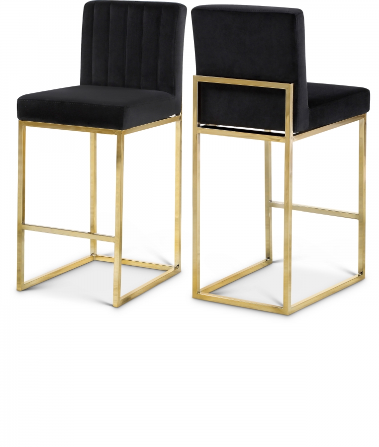 Giselle Velvet Upholstered Counter Stool