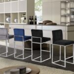 Giselle Velvet Upholstered Counter Stool