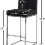 Giselle Velvet Upholstered Counter Stool