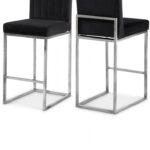 Giselle Velvet Upholstered Counter Stool