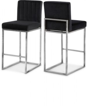 Giselle Velvet Upholstered Counter Stool
