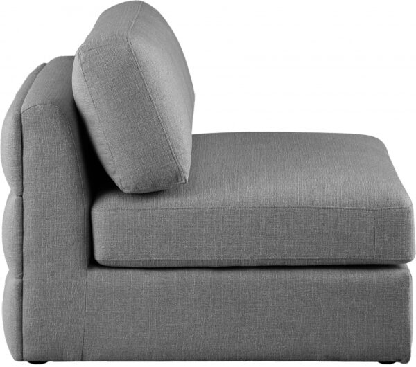 Beckham Linen Textured Fabric Upholstered Armless Modular Chair