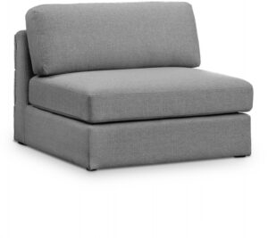 Beckham Linen Textured Fabric Upholstered Armless Modular Chair