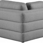 Beckham Linen Textured Fabric Upholstered Corner Modular Chair