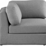 Beckham Linen Textured Fabric Upholstered Corner Modular Chair