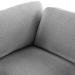 Beckham Linen Textured Fabric Upholstered Corner Modular Chair