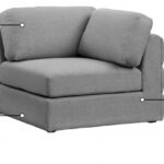 Beckham Linen Textured Fabric Upholstered Corner Modular Chair