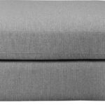 Beckham Linen Textured Fabric Upholstered Modular Ottoman