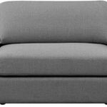 Beckham 114" Linen Textured Fabric Upholstered 3pc. Modular Sofa