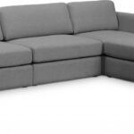 Beckham 114" Linen Textured Fabric Upholstered 4pc. Modular Sectional
