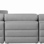 Beckham 114" Linen Textured Fabric Upholstered 4pc. Modular Sectional