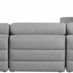 Beckham 114" Linen Textured Fabric Upholstered 4pc. Modular Sectional