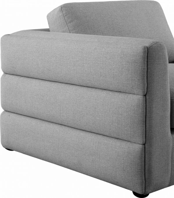 Beckham 152" Linen Textured Fabric Upholstered 5pc. Modular Sectional