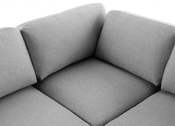 Beckham 152" Linen Textured Fabric Upholstered 5pc. Modular Sectional