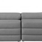 Beckham 152" Linen Textured Fabric Upholstered 5pc. Modular Sectional
