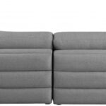 Beckham 152" Linen Textured Fabric Upholstered 5pc. Modular Sectional