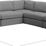 Beckham 114" Linen Textured Fabric Upholstered 5pc. Modular Sectional