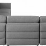 Beckham 114" Linen Textured Fabric Upholstered 5pc. Modular Sectional