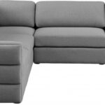 Beckham 114" Linen Textured Fabric Upholstered 5pc. Modular Sectional
