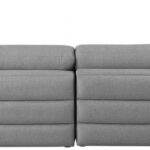 Beckham 152" Linen Textured Fabric Upholstered 6pc. Modular Sectional