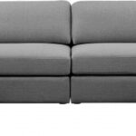 Beckham 152" Linen Textured Fabric Upholstered 6pc. Modular Sectional