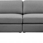 Beckham 152" Linen Textured Fabric Upholstered 6pc. Modular Sectional