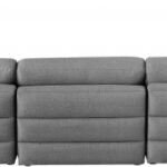 Beckham 190" Linen Textured Fabric Upholstered 7pc. Modular Sectional