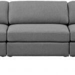 Beckham 190" Linen Textured Fabric Upholstered 7pc. Modular Sectional