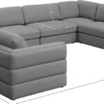 Beckham 152" Linen Textured Fabric Upholstered 8pc. Modular Sectional