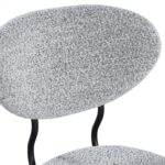 Allure Boucle Fabric Upholstered Dining Chair
