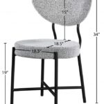 Allure Boucle Fabric Upholstered Dining Chair
