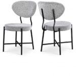 Allure Boucle Fabric Upholstered Dining Chair