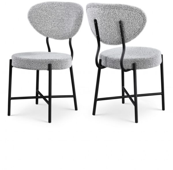 Allure Boucle Fabric Upholstered Dining Chair